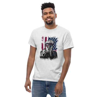 Political Figure And Flag T-Shirt