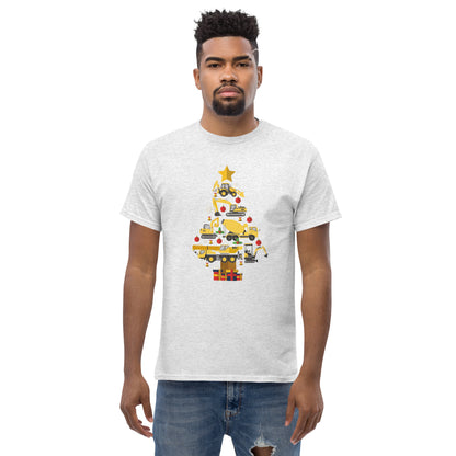 Construction Machine Christmas Tree  T-Shirt