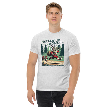 Krampus Comes Retro Comic  T-Shirt