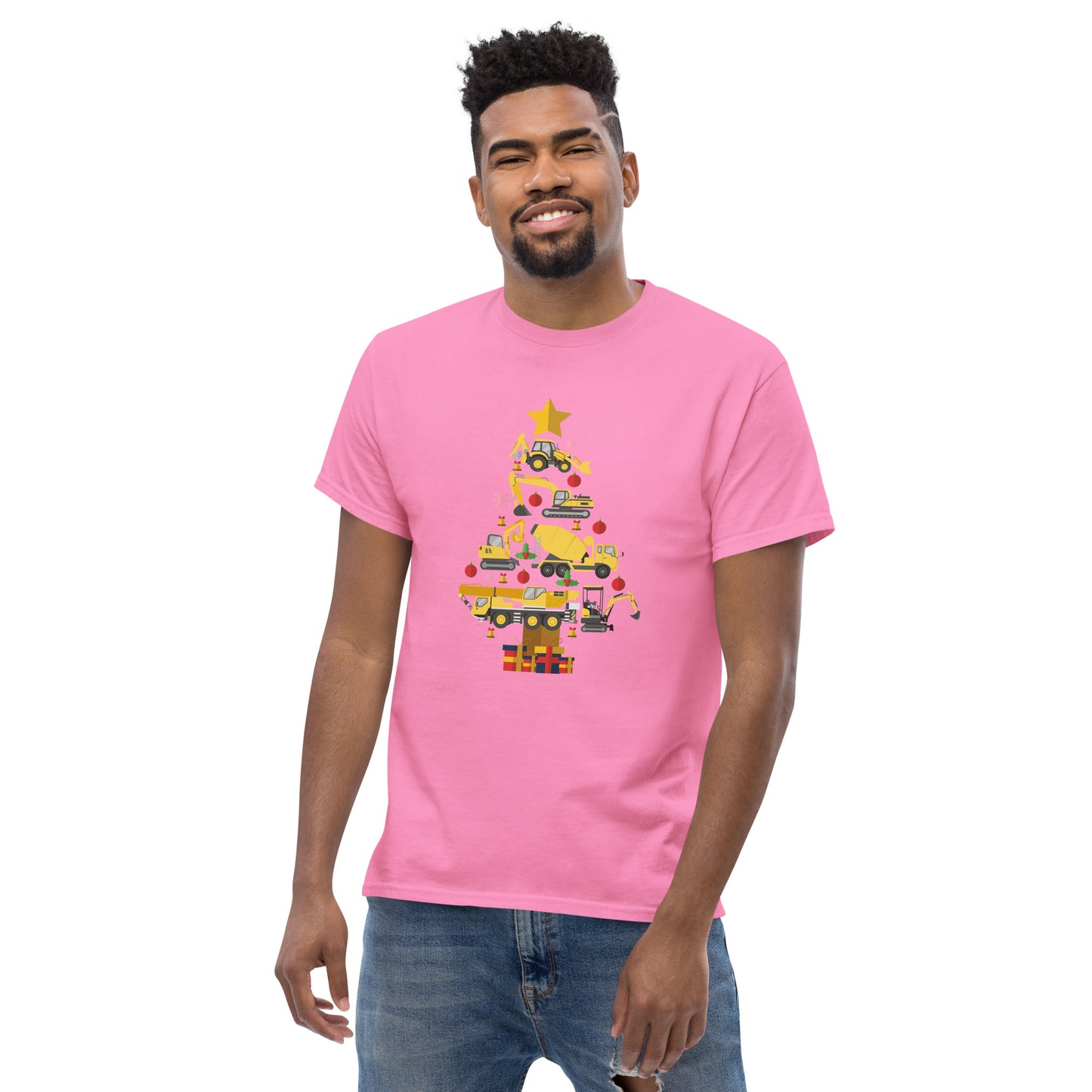 Construction Machine Christmas Tree  T-Shirt