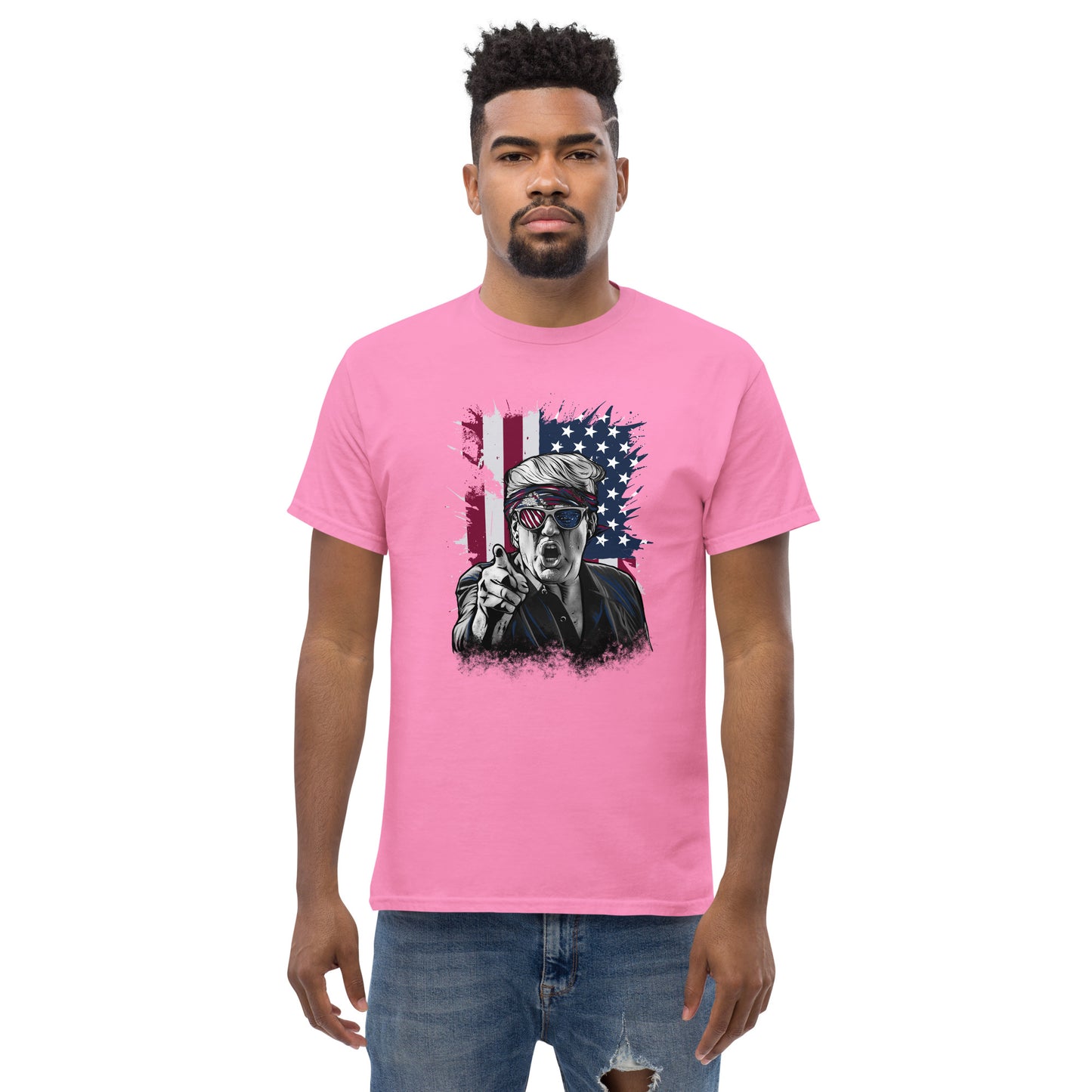 Political Figure And Flag T-Shirt