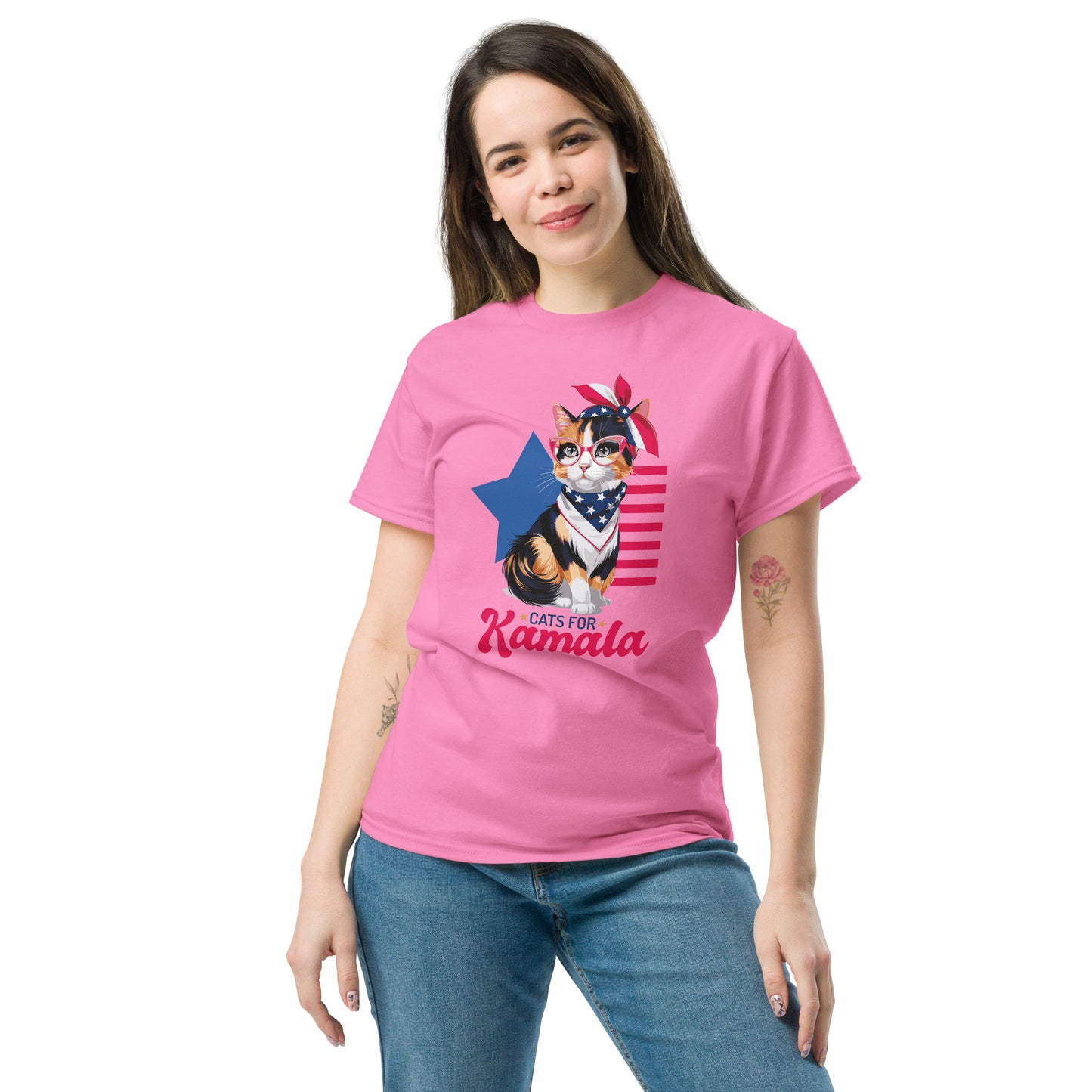 Patriotic Cat For Kamala T-Shirt