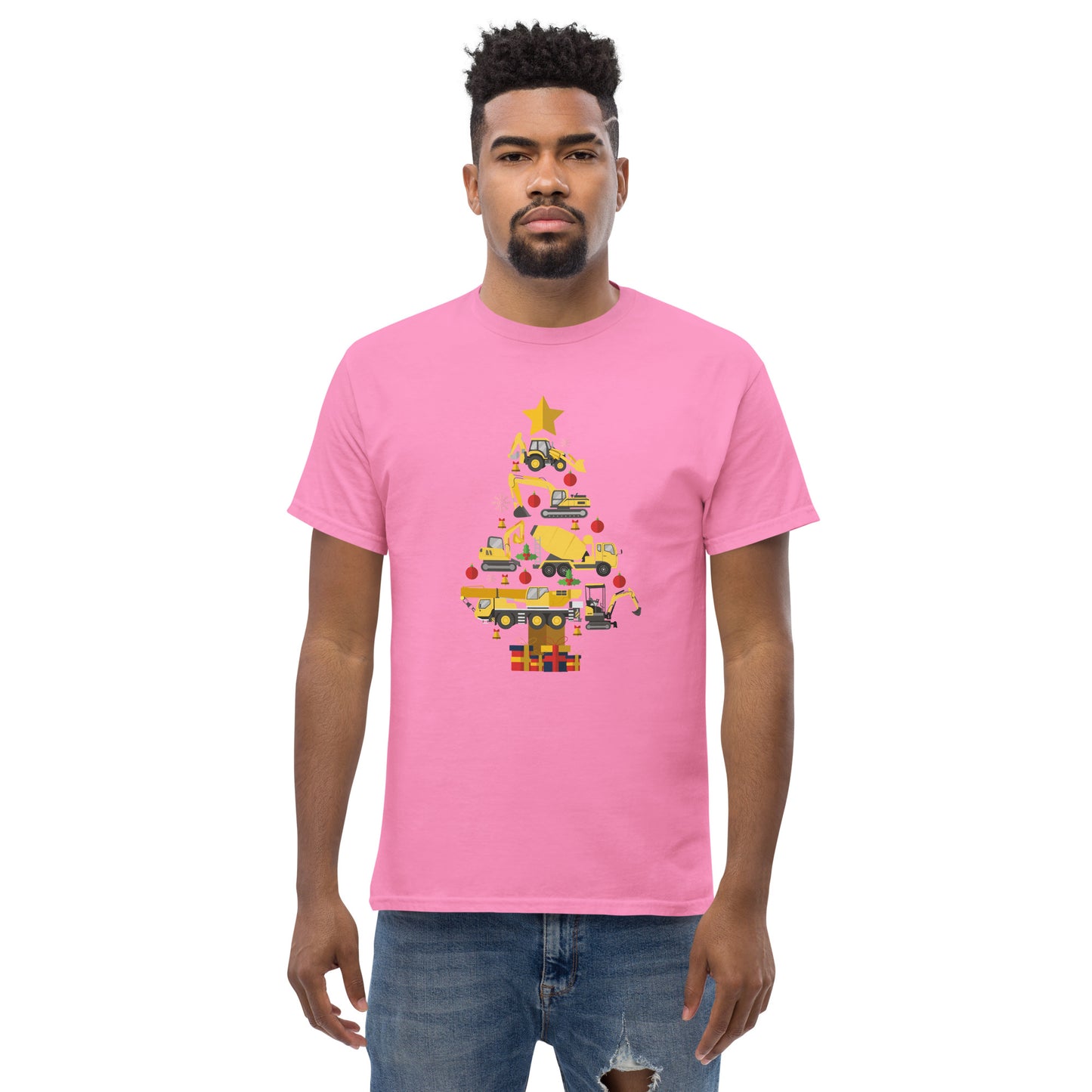 Construction Machine Christmas Tree  T-Shirt