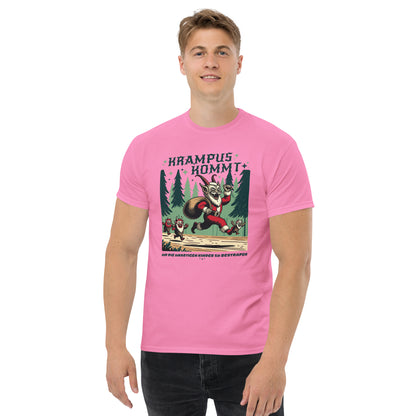 Krampus Comes Retro Comic  T-Shirt