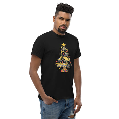 Construction Machine Christmas Tree  T-Shirt