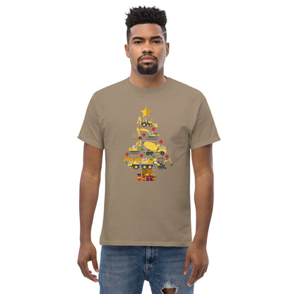 Construction Machine Christmas Tree  T-Shirt