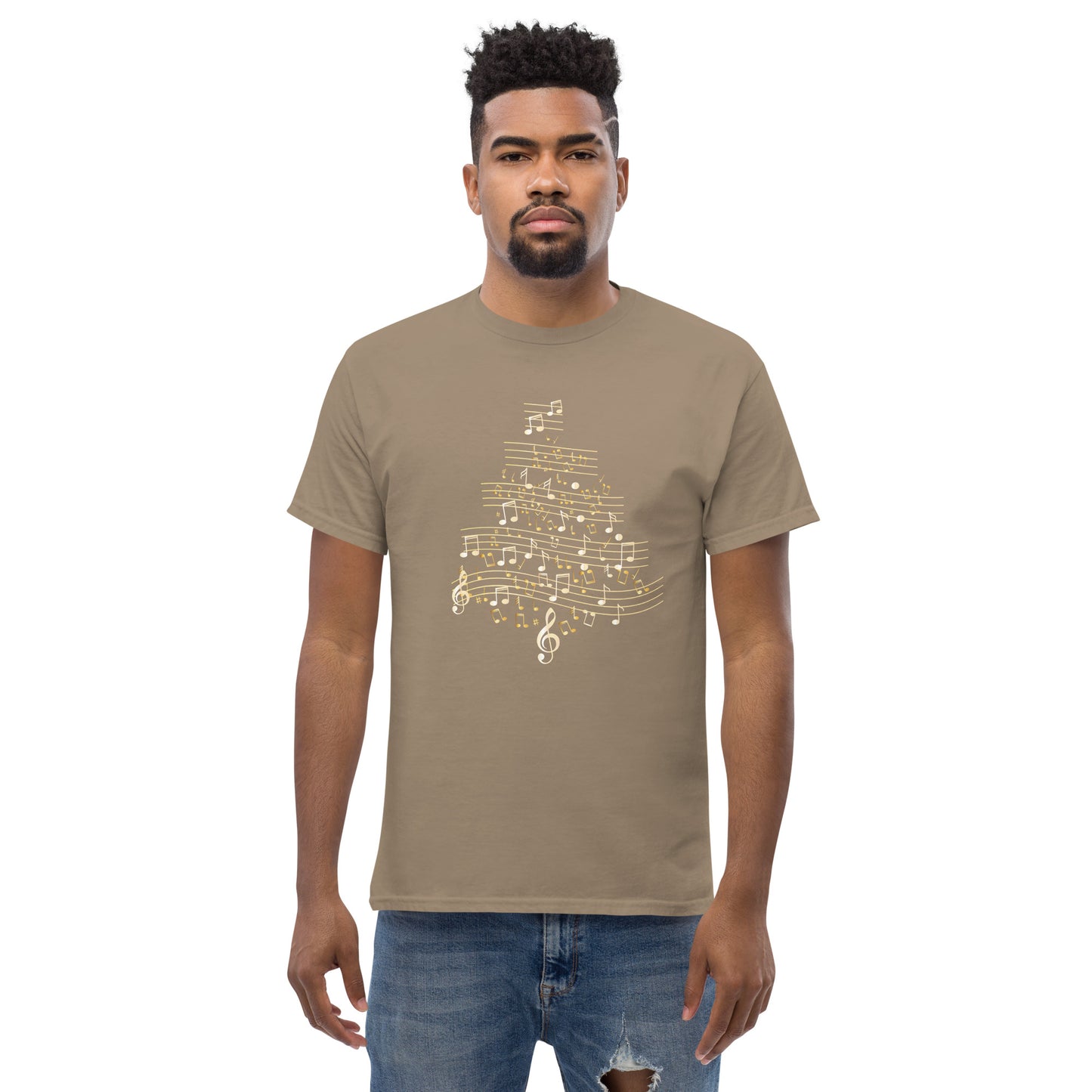 Music Notes Christmas Tree  T-Shirt