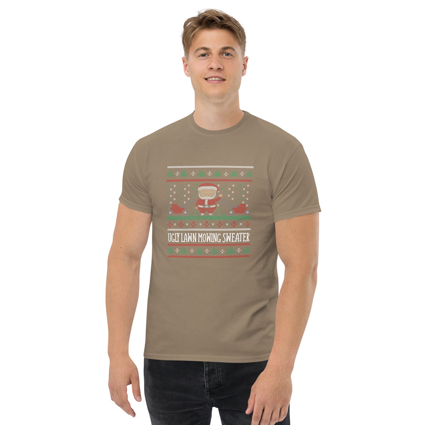 Ugly Lawn Mowing Christmas Sweater