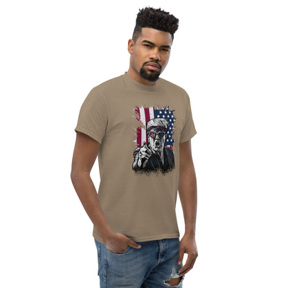 Political Figure And Flag T-Shirt