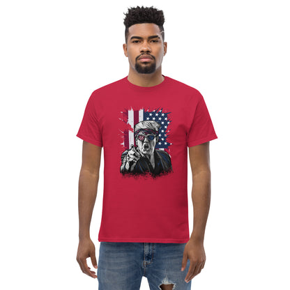 Political Figure And Flag T-Shirt