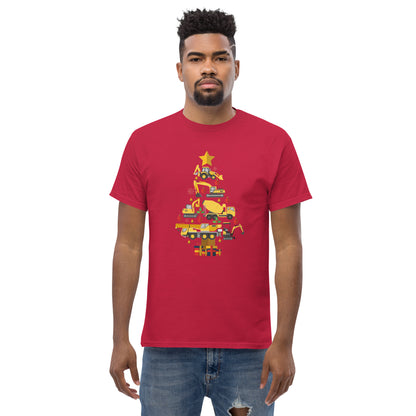 Construction Machine Christmas Tree  T-Shirt