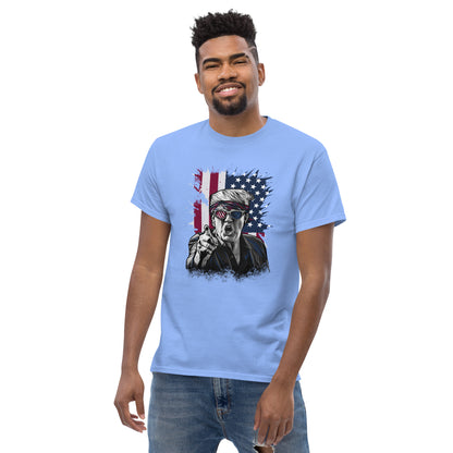 Political Figure And Flag T-Shirt