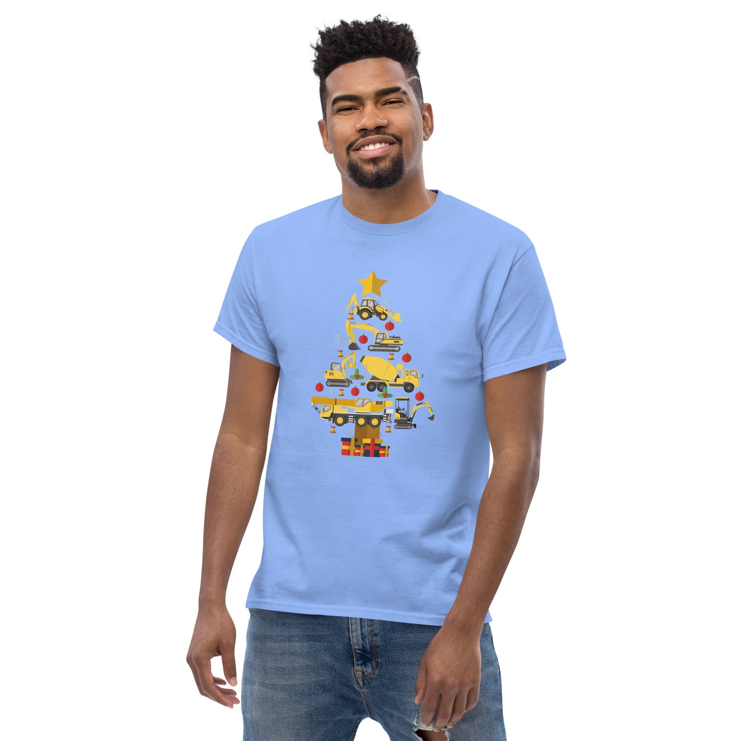 Construction Machine Christmas Tree  T-Shirt