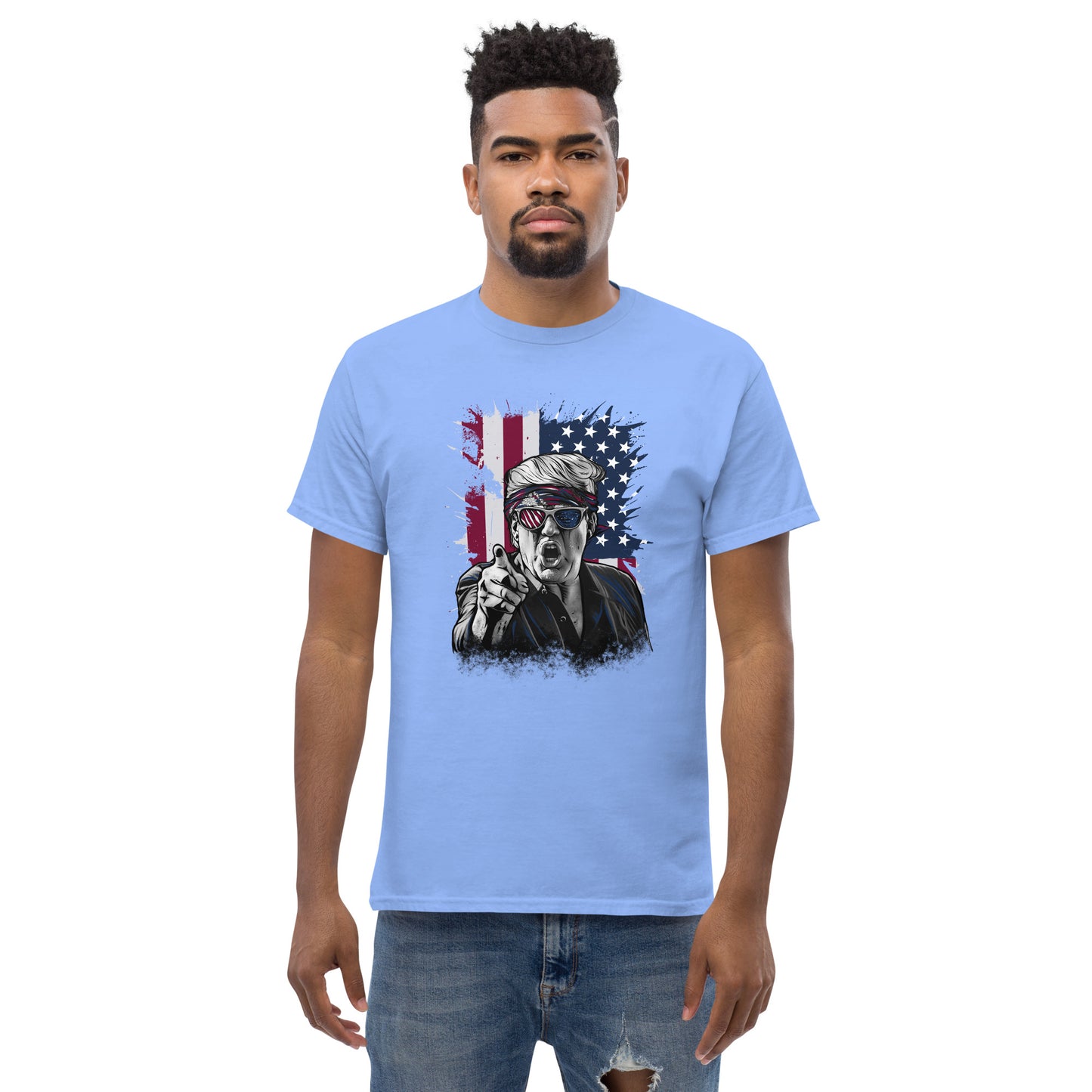 Political Figure And Flag T-Shirt