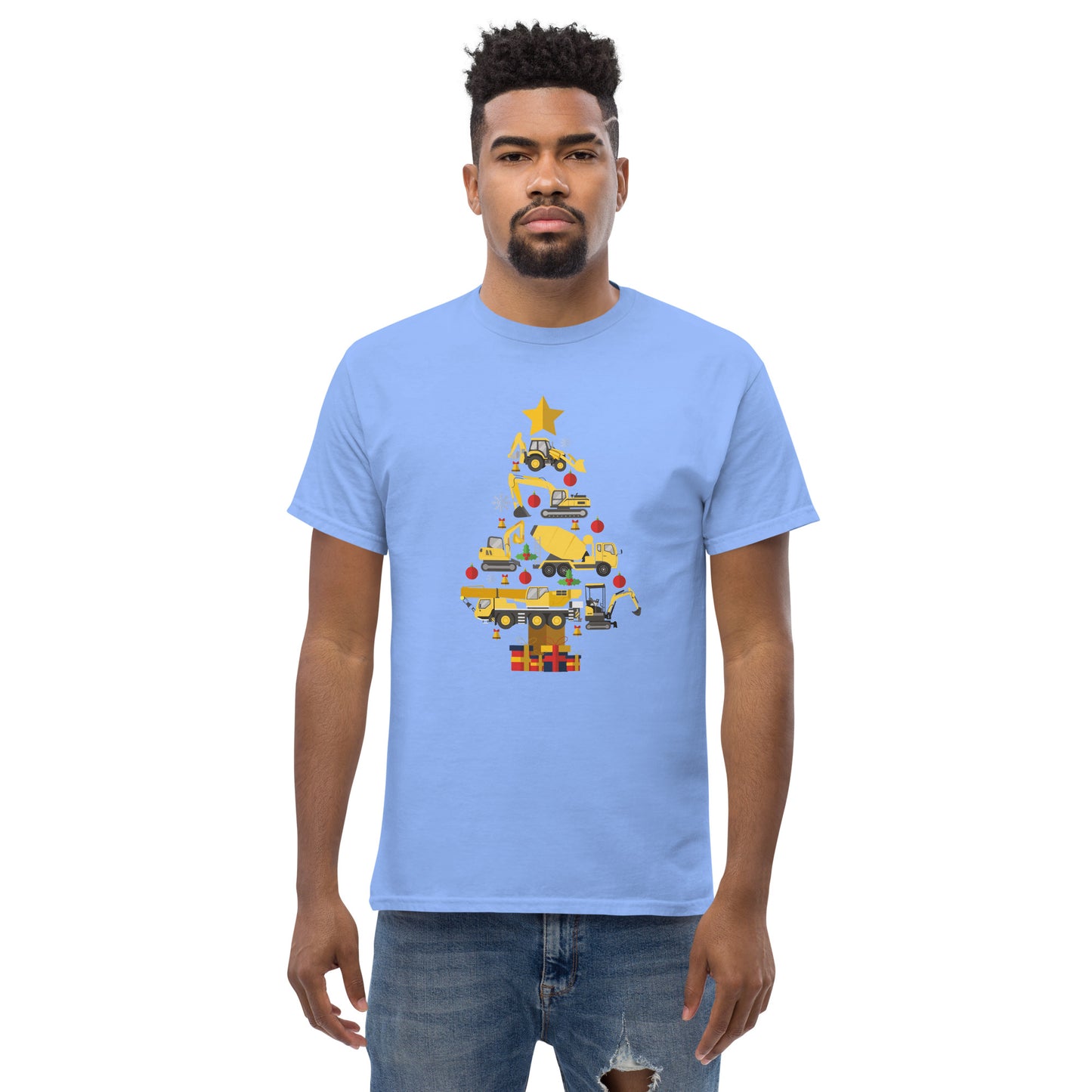 Construction Machine Christmas Tree  T-Shirt