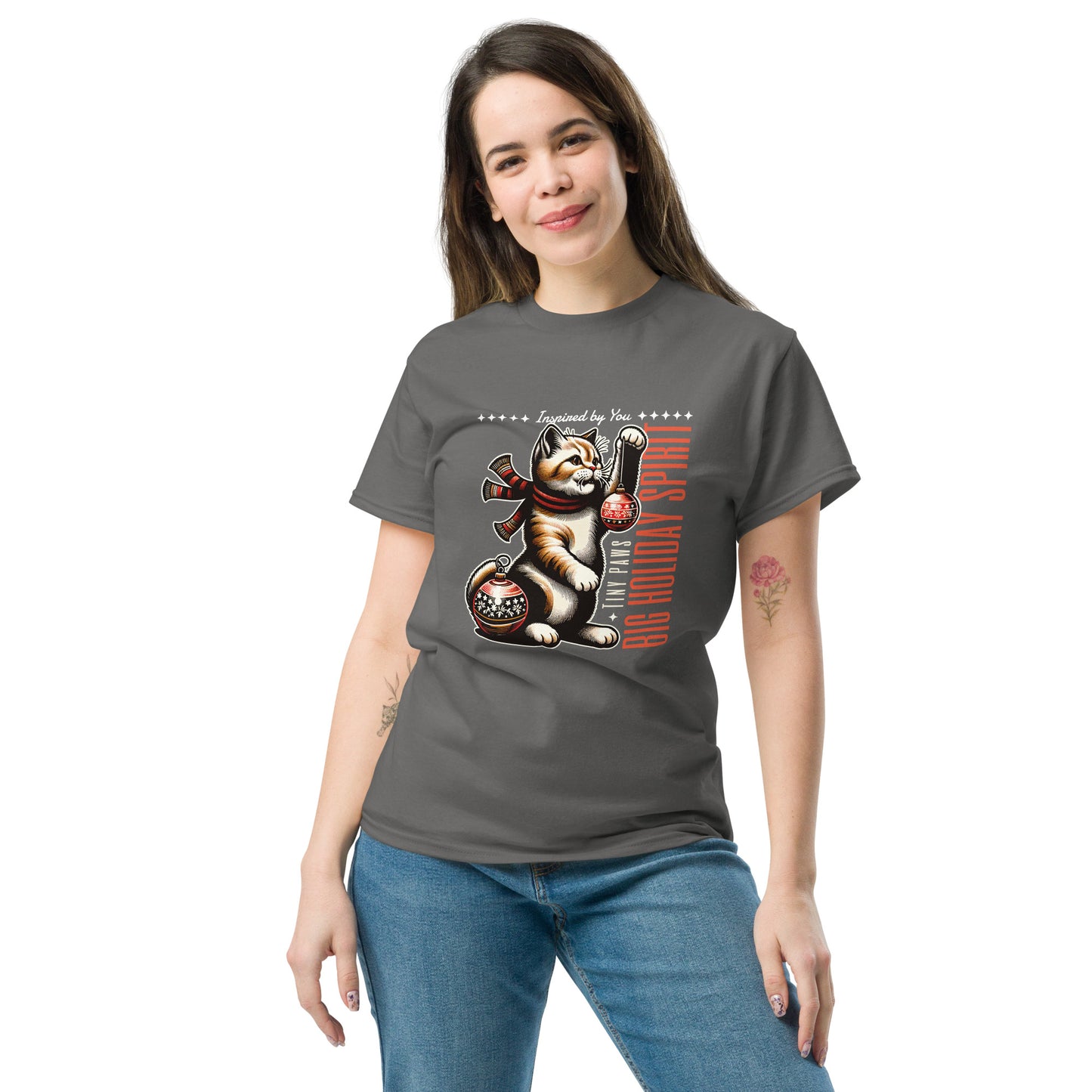 Cat Christmas Spirit  T-Shirt