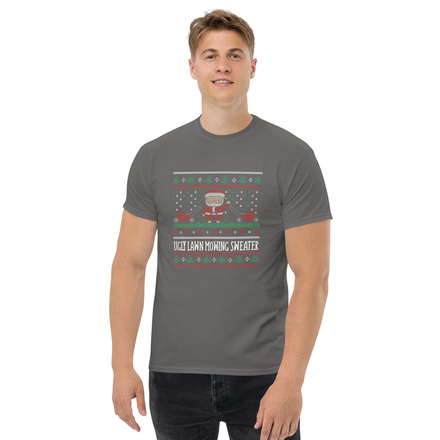 Ugly Lawn Mowing Christmas Sweater