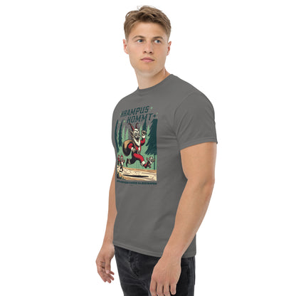 Krampus Comes Retro Comic  T-Shirt