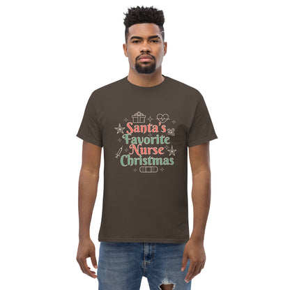 Christmas Nurse Lettering  T-Shirt