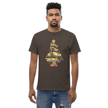 Construction Machine Christmas Tree  T-Shirt