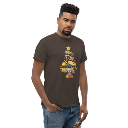 Construction Machine Christmas Tree  T-Shirt