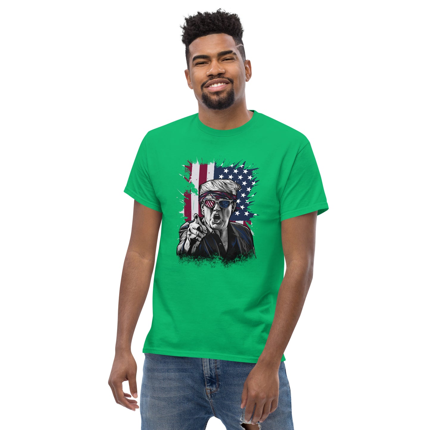 Political Figure And Flag T-Shirt