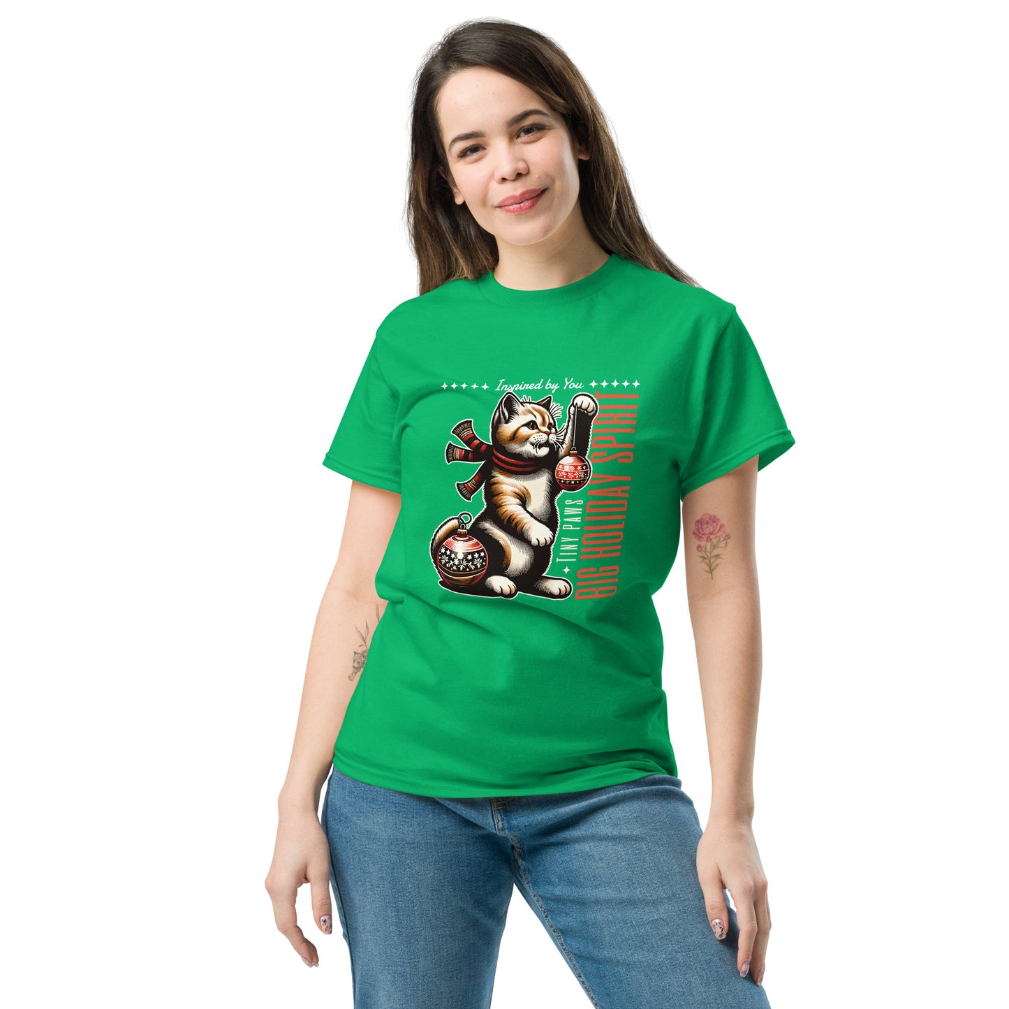 Cat Christmas Spirit  T-Shirt