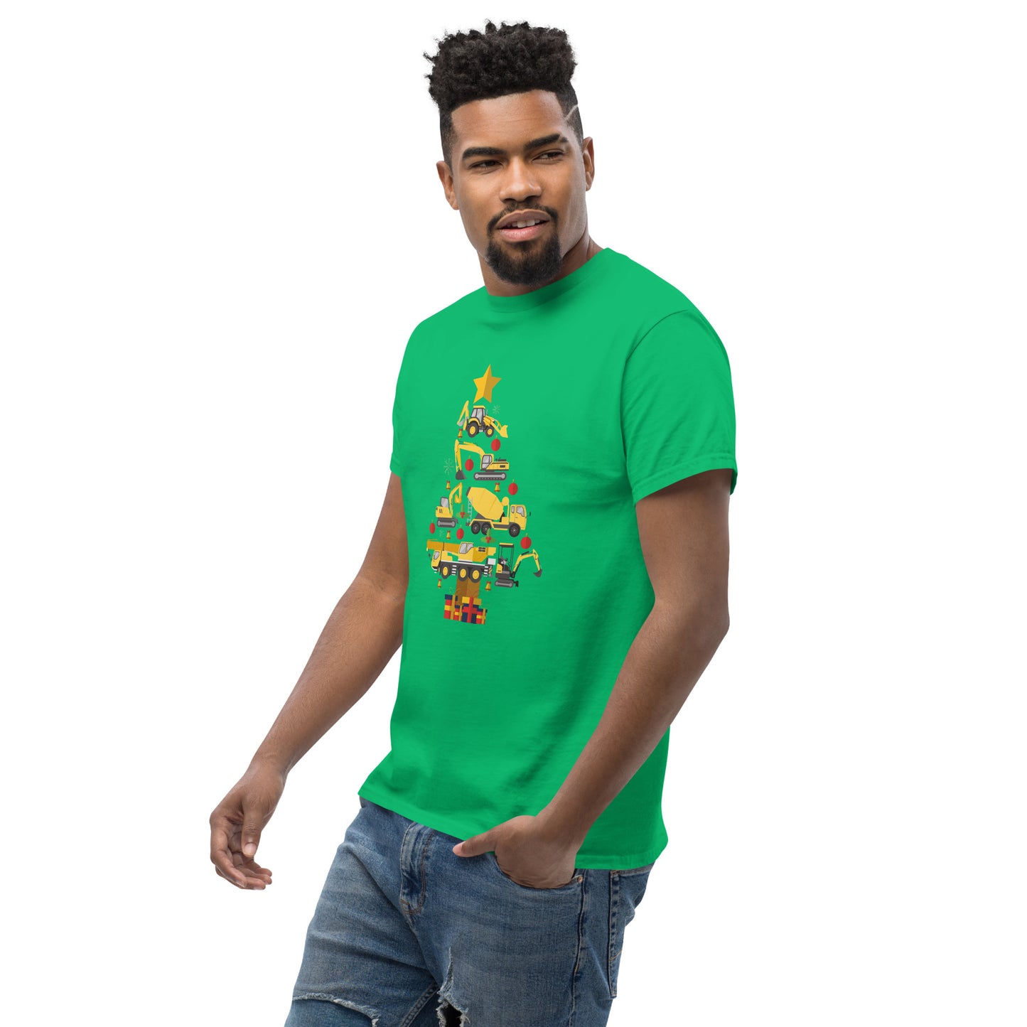 Construction Machine Christmas Tree  T-Shirt