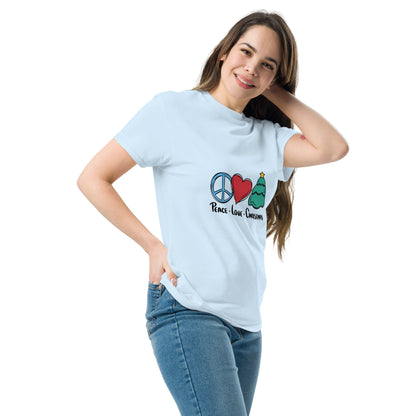 Peace Love And Christmas  T-Shirt