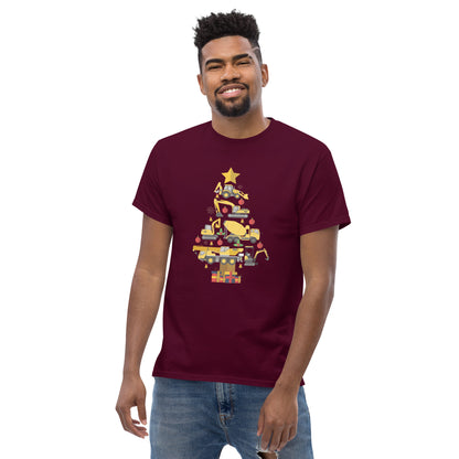 Construction Machine Christmas Tree  T-Shirt