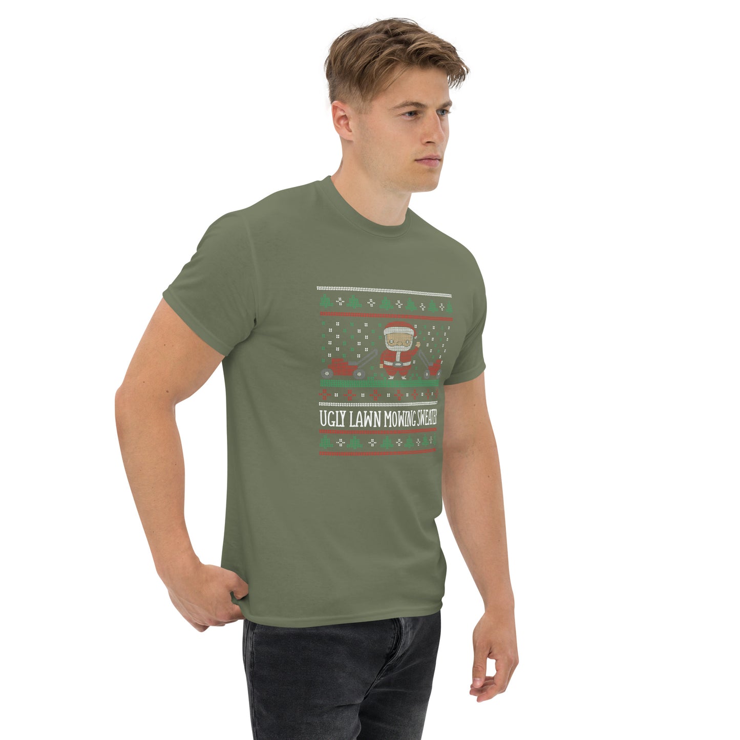 Ugly Lawn Mowing Christmas Sweater