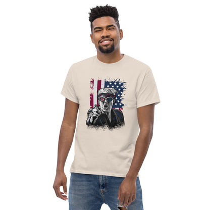 Political Figure And Flag T-Shirt