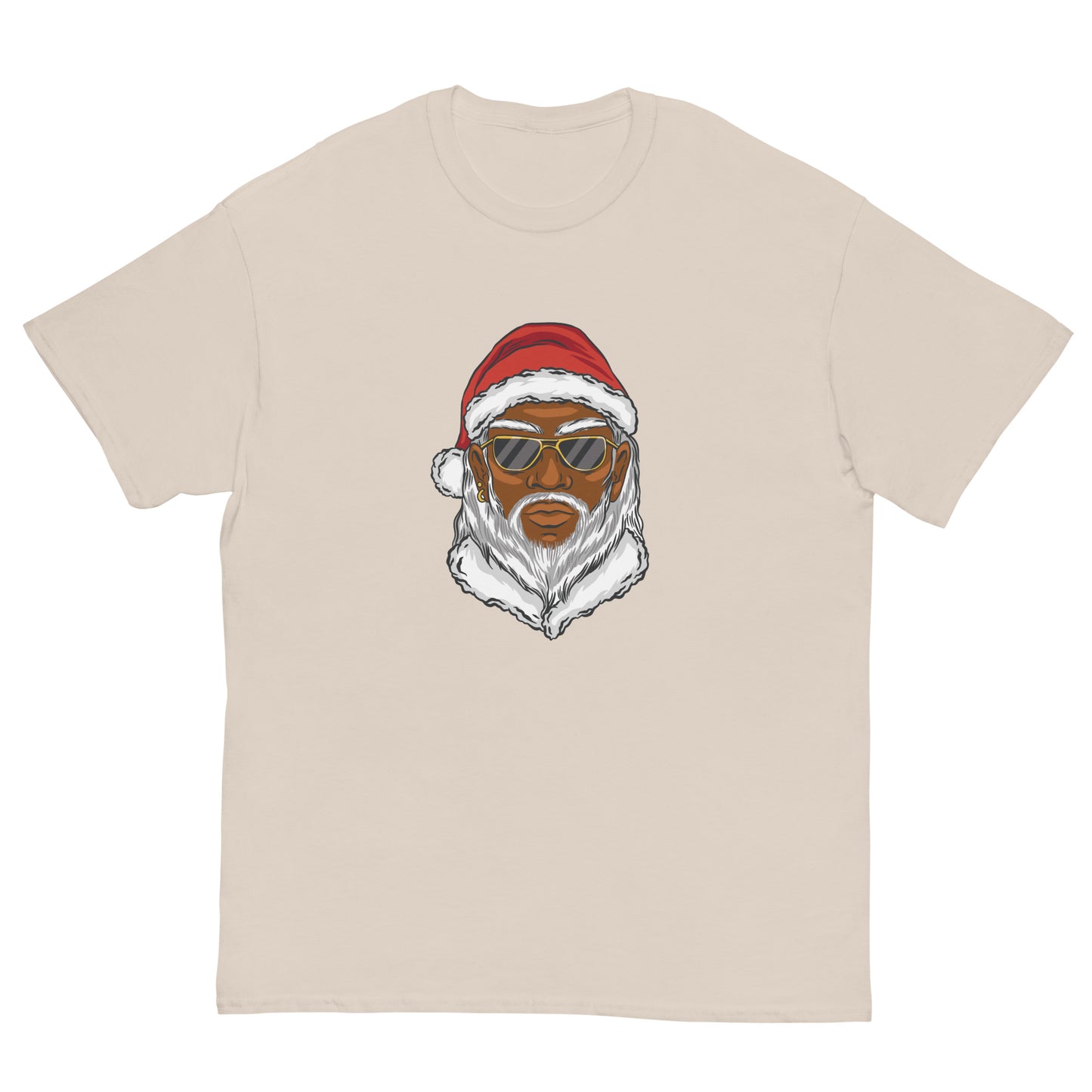 Black Santa Claus Christmas  T-Shirt