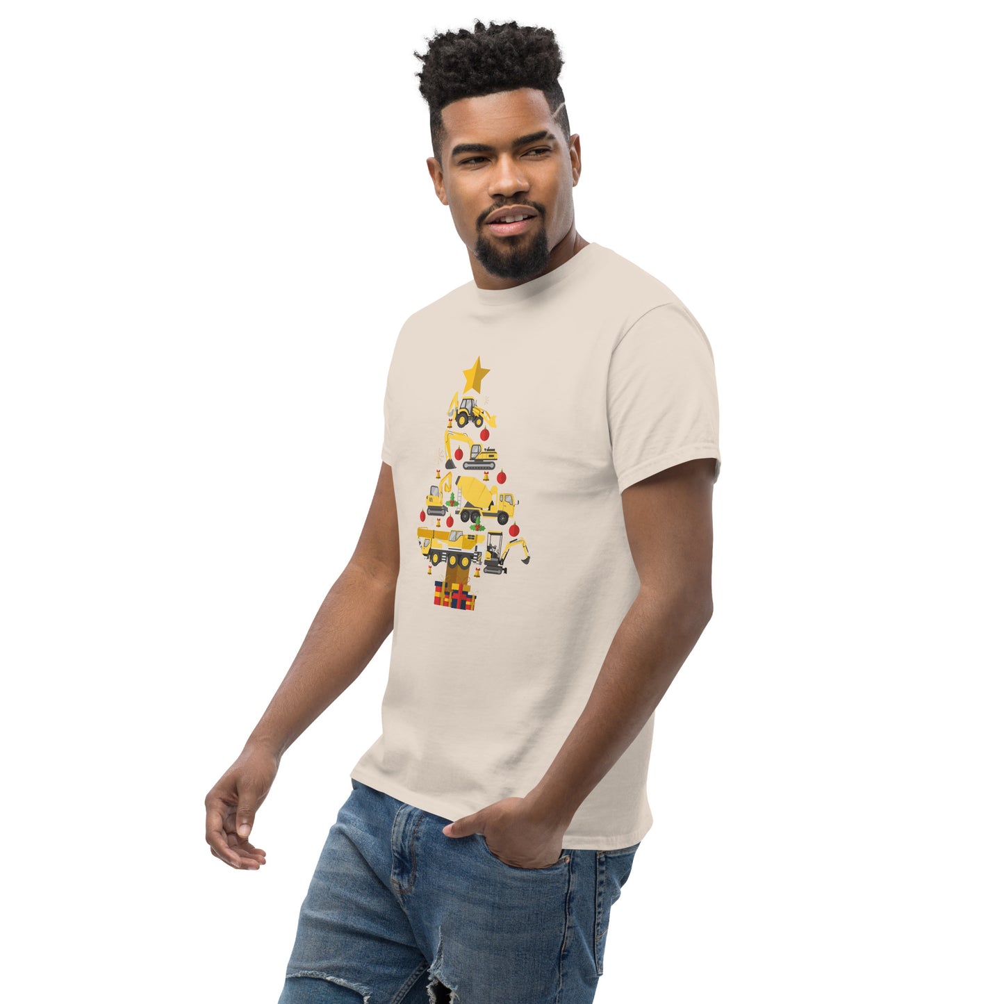 Construction Machine Christmas Tree  T-Shirt