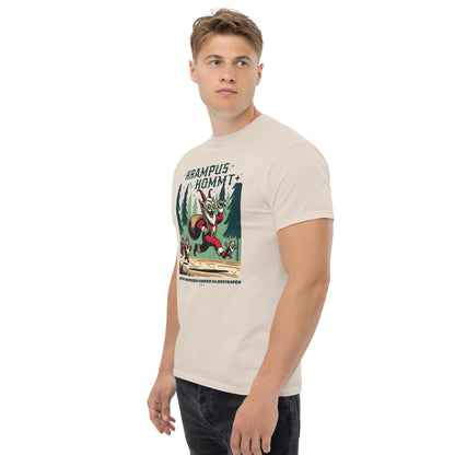 Krampus Comes Retro Comic  T-Shirt