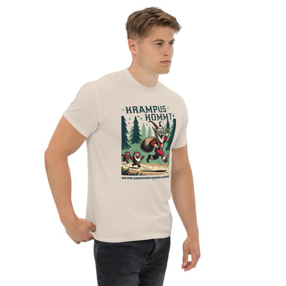 Krampus Comes Retro Comic  T-Shirt