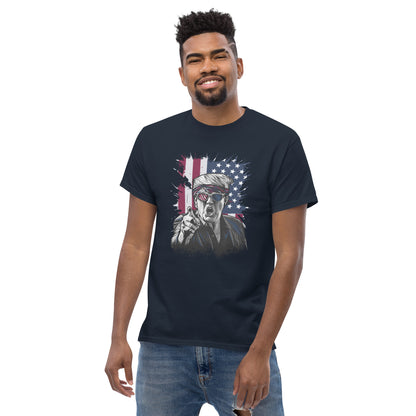 Political Figure And Flag T-Shirt