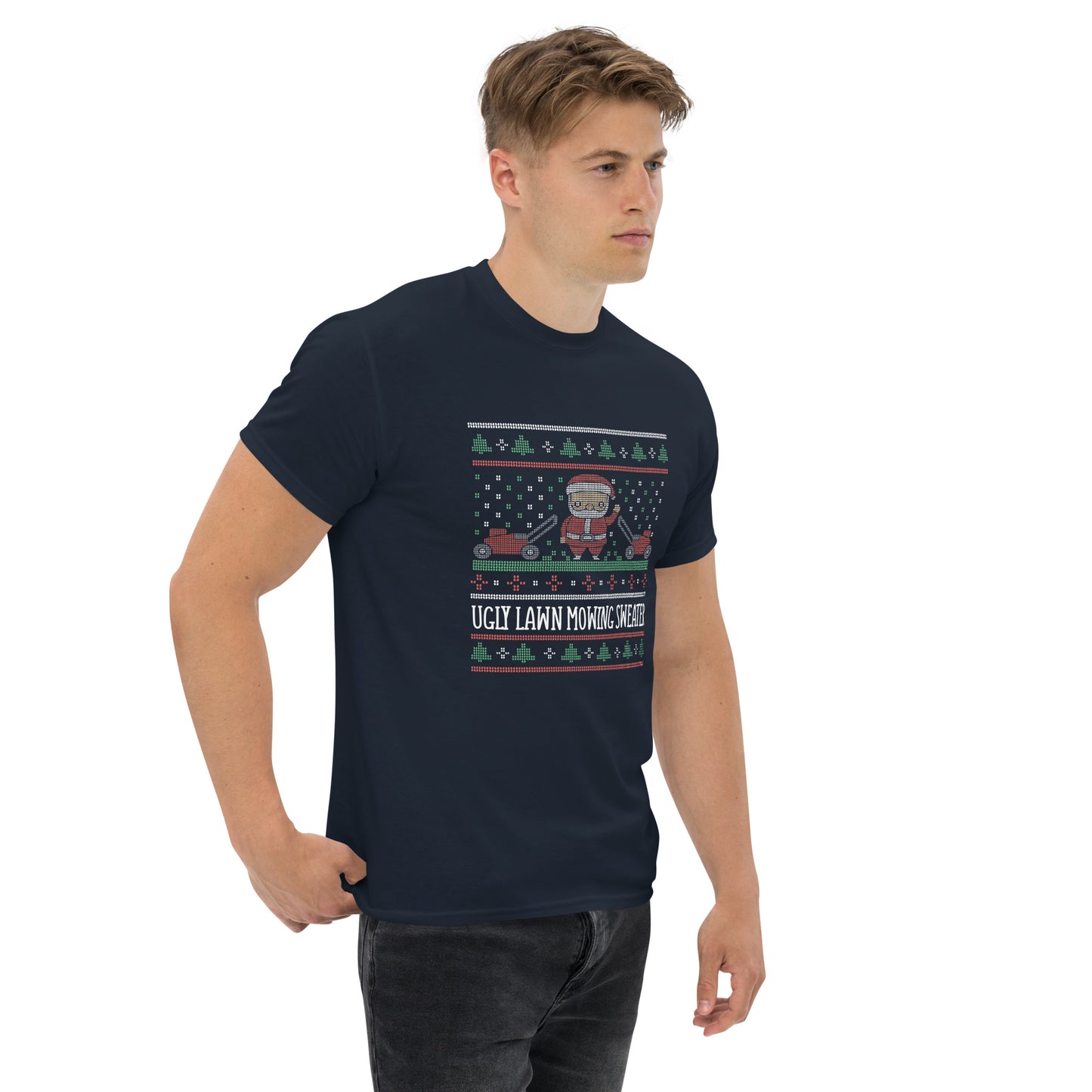 Ugly Lawn Mowing Christmas Sweater