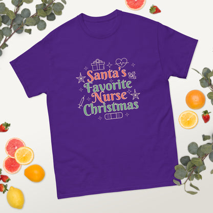 Christmas Nurse Lettering  T-Shirt