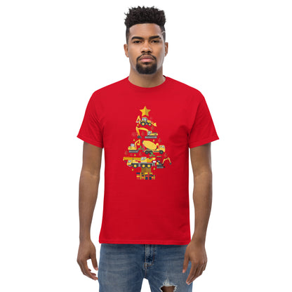 Construction Machine Christmas Tree  T-Shirt