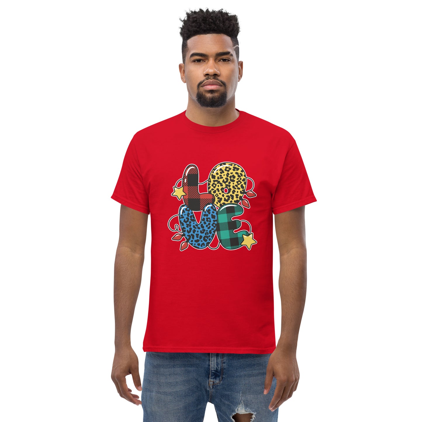 Love Quote Christmas Lights  T-Shirt