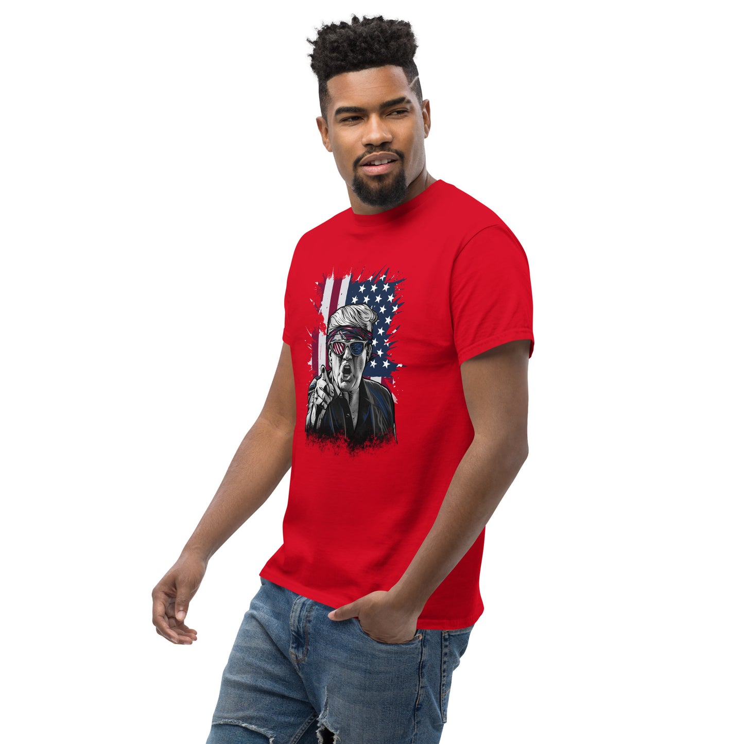 Political Figure And Flag T-Shirt