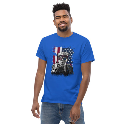 Political Figure And Flag T-Shirt