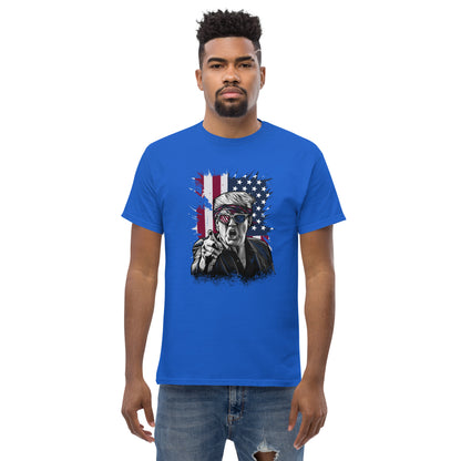 Political Figure And Flag T-Shirt