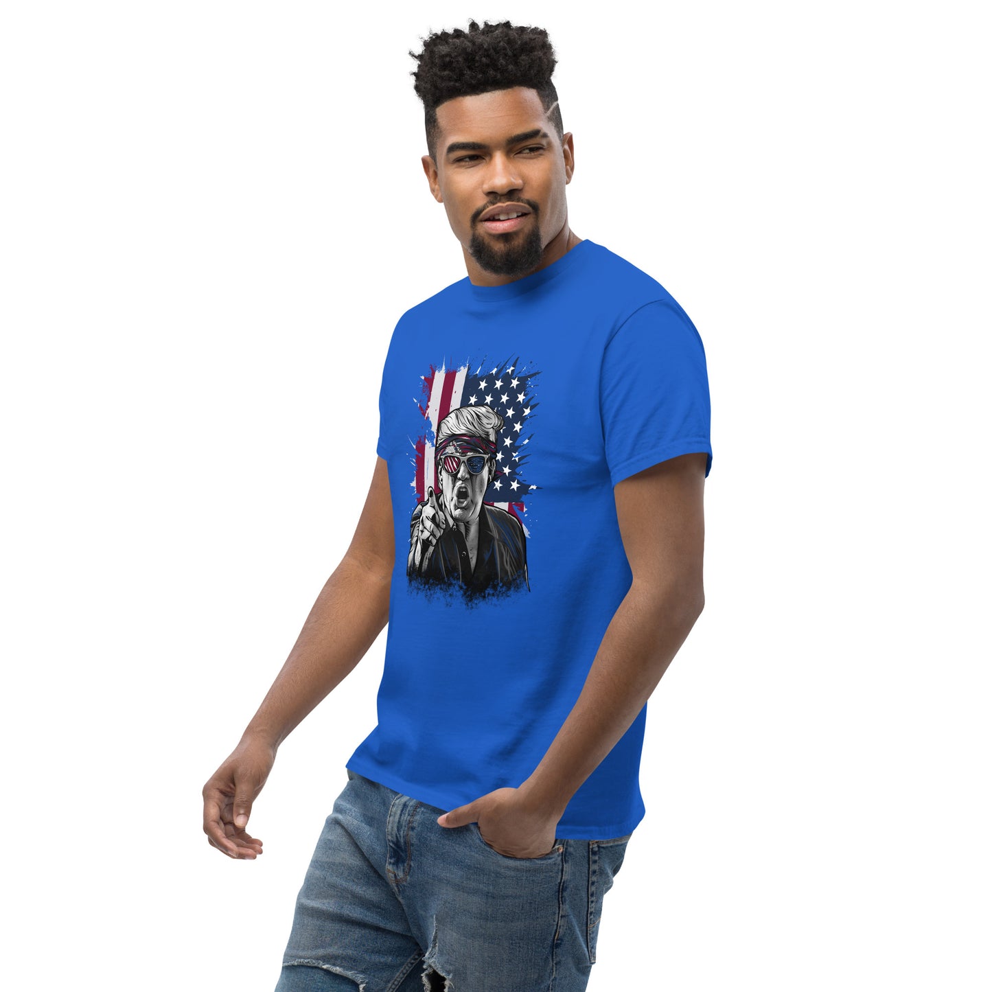 Political Figure And Flag T-Shirt