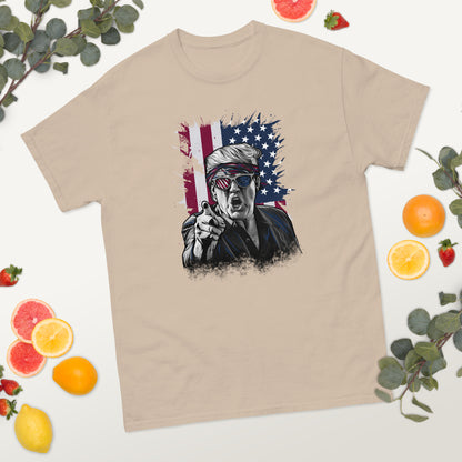 Political Figure And Flag T-Shirt