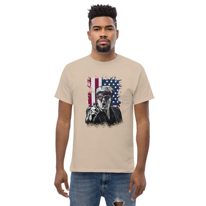 Political Figure And Flag T-Shirt