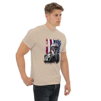 Political Figure And Flag T-Shirt