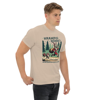 Krampus Comes Retro Comic  T-Shirt