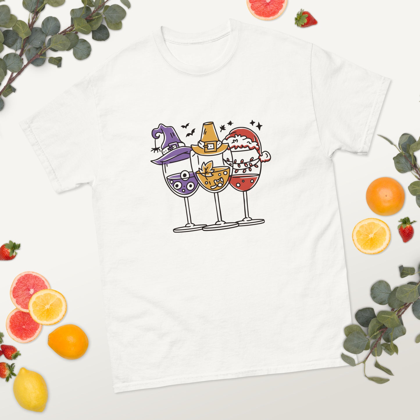 Holidays Wine Glasses T-Shirt